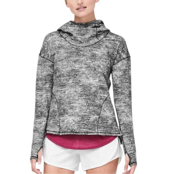 Lululemon Forever Endeavour Long Sleeve Size 4 Rush Jacquard Black White - Picture 13 of 13